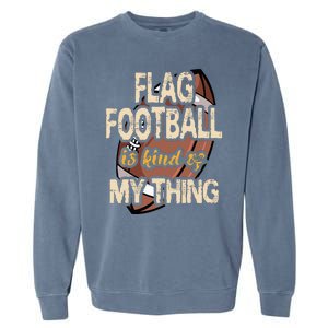 Flag Football Player Ball Carrier Sport Game Athletes Garment-Dyed Sweatshirt