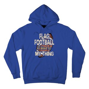 Flag Football Player Ball Carrier Sport Game Athletes Hoodie