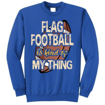 Flag Football Player Ball Carrier Sport Game Athletes Sweatshirt