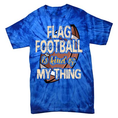 Flag Football Player Ball Carrier Sport Game Athletes Tie-Dye T-Shirt