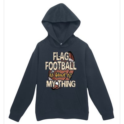 Flag Football Player Ball Carrier Sport Game Athletes Urban Pullover Hoodie