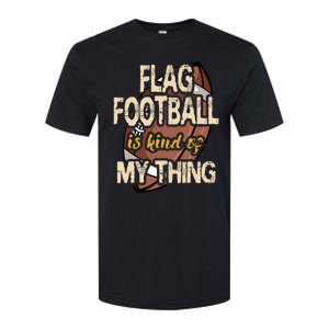 Flag Football Player Ball Carrier Sport Game Athletes Softstyle CVC T-Shirt