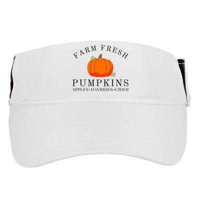 Farm Fresh Pumpkins Apples Hayrides Cider Thanksgiving Fall Adult Drive Performance Visor