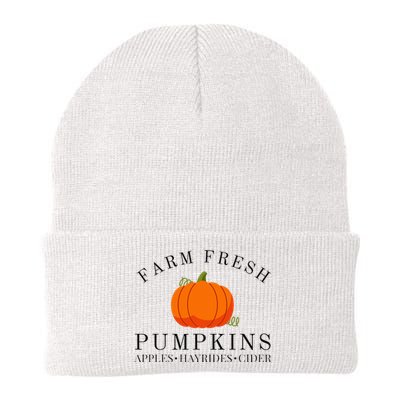 Farm Fresh Pumpkins Apples Hayrides Cider Thanksgiving Fall Knit Cap Winter Beanie