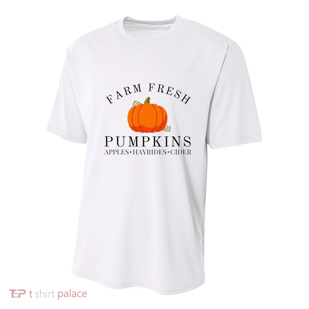 Farm Fresh Pumpkins Apples Hayrides Cider Thanksgiving Fall Youth Performance Sprint T-Shirt