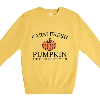 Farm Fresh Pumpkin Premium Crewneck Sweatshirt