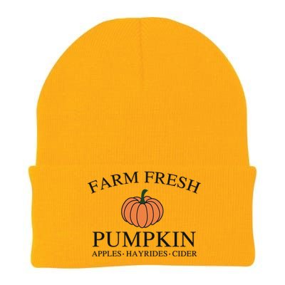 Farm Fresh Pumpkin Knit Cap Winter Beanie