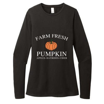 Farm Fresh Pumpkin Womens CVC Long Sleeve Shirt