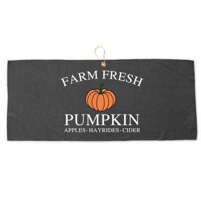 Farm Fresh Pumpkin Large Microfiber Waffle Golf Towel