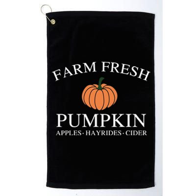 Farm Fresh Pumpkin Platinum Collection Golf Towel