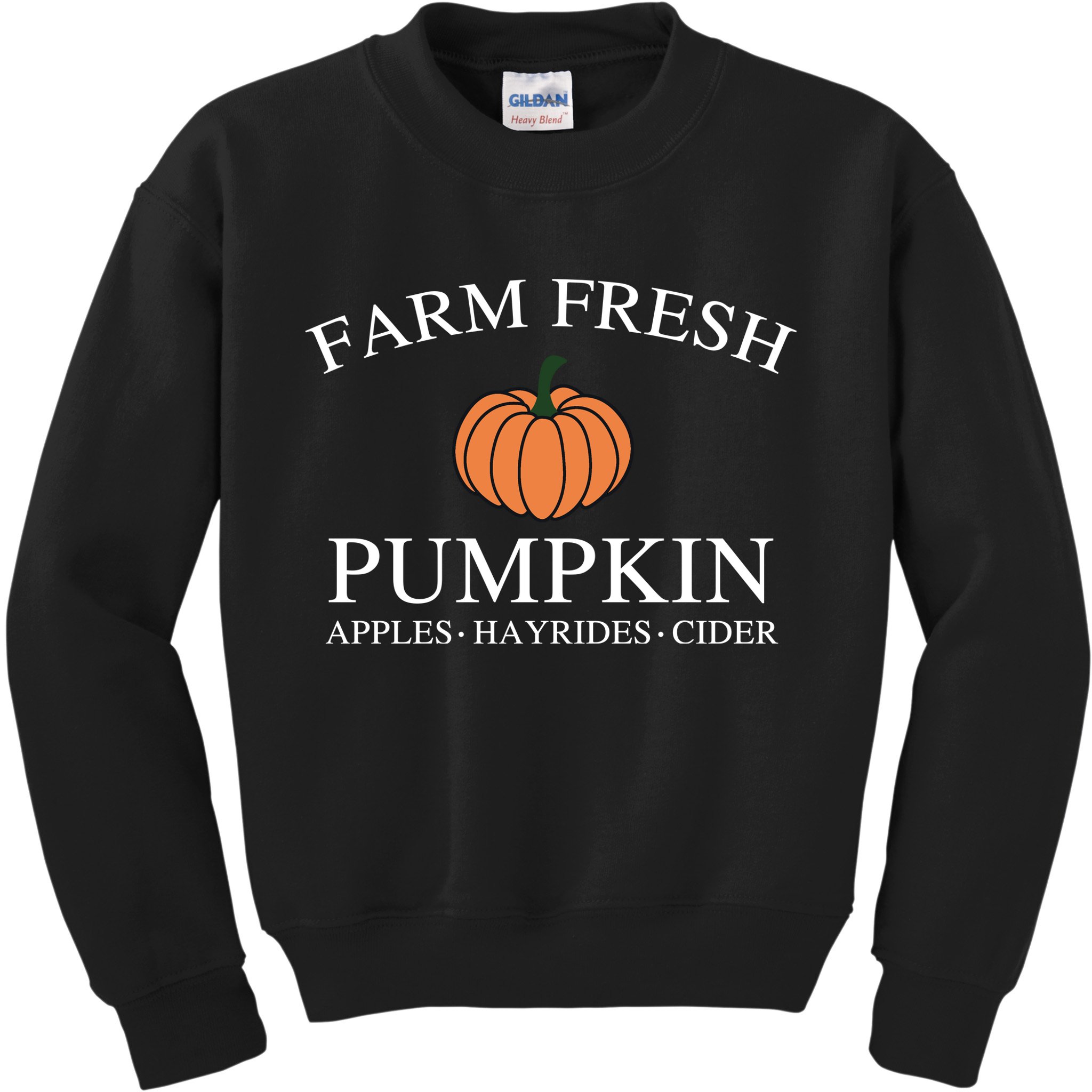 Farm Fresh Pumpkin Kids Sweatshirt