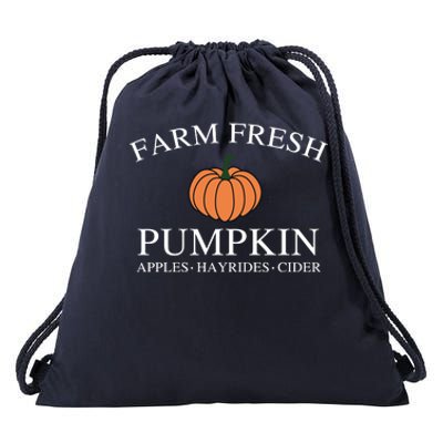 Farm Fresh Pumpkin Drawstring Bag