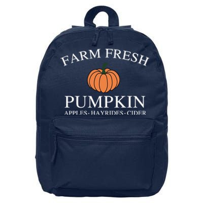 Farm Fresh Pumpkin 16 in Basic Backpack