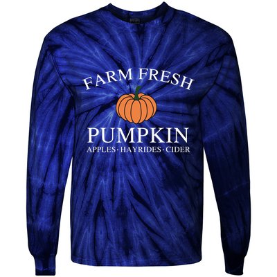 Farm Fresh Pumpkin Tie-Dye Long Sleeve Shirt