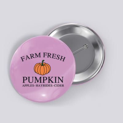 Farm Fresh Pumpkin Button