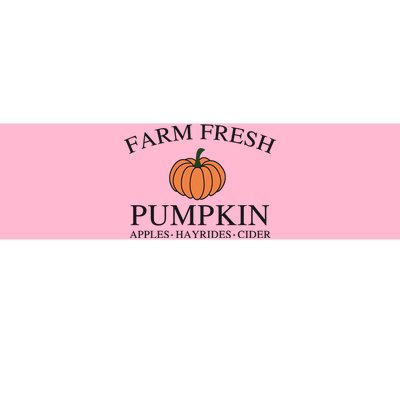 Farm Fresh Pumpkin Bumper Sticker