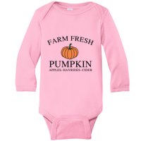 Farm Fresh Pumpkin Baby Long Sleeve Bodysuit