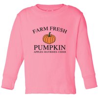 Farm Fresh Pumpkin Toddler Long Sleeve Shirt