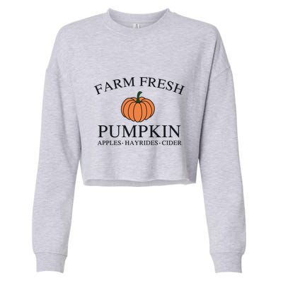 Farm Fresh Pumpkin Cropped Pullover Crew