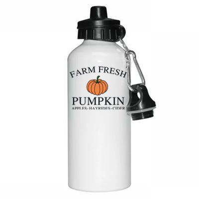 Farm Fresh Pumpkin Aluminum Water Bottle