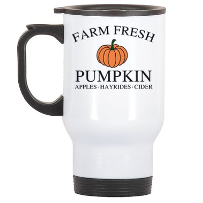 Farm Fresh Pumpkin Stainless Steel Travel Mug