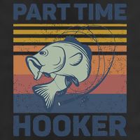 Funny Fishing Part Time Hooker Golf Towel