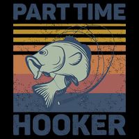 Funny Fishing Part Time Hooker Crop Top