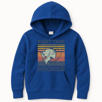 Funny Fishing Part Time Hooker Kids Hoodie