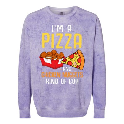 Fast Food Pizza Lover Foodie Colorblast Crewneck Sweatshirt