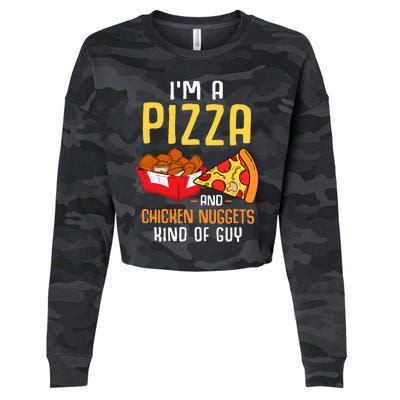 Fast Food Pizza Lover Foodie Cropped Pullover Crew