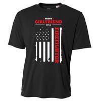 Firefighter Family Proud Girlfriend Cooling Performance Crew T-Shirt