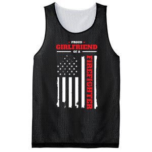 Firefighter Family Proud Girlfriend Mesh Reversible Basketball Jersey Tank