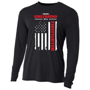 Firefighter Family Proud Girlfriend Cooling Performance Long Sleeve Crew