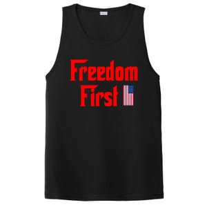 Freedom First Patriotic America First Liberty Constitution Gift PosiCharge Competitor Tank