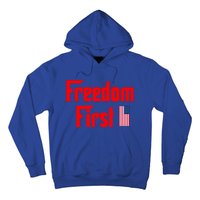 Freedom First Patriotic America First Liberty Constitution Gift Hoodie