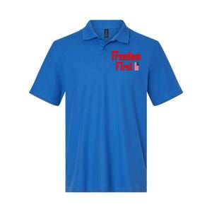 Freedom First Patriotic America First Liberty Constitution Gift Softstyle Adult Sport Polo