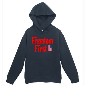 Freedom First Patriotic America First Liberty Constitution Gift Urban Pullover Hoodie