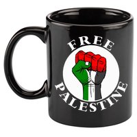 freepalestine free palestine 11oz C Handle Ceramic Mug