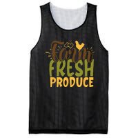 Farm Fresh Produce Funny Retro Vintage Farming Farmer Mesh Reversible Basketball Jersey Tank