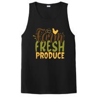 Farm Fresh Produce Funny Retro Vintage Farming Farmer PosiCharge Competitor Tank