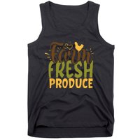 Farm Fresh Produce Funny Retro Vintage Farming Farmer Tank Top