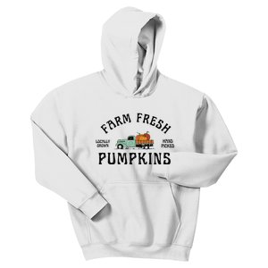 Farm Fresh Pumpkins Fall Women Thanksgiving Kids Hoodie