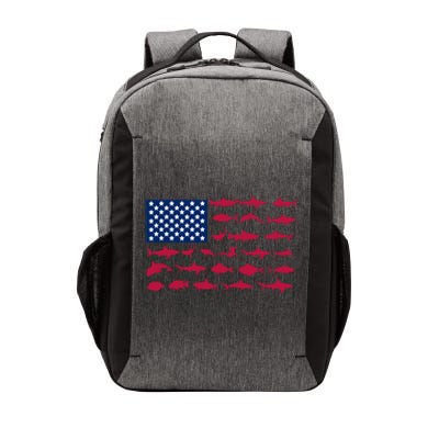 Funny Fishing Proud To Be American Gift Vector Backpack