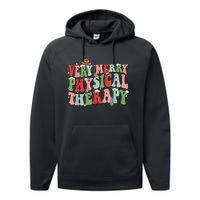 Funky Festive Physical Therapy Christmas Performance Fleece Hoodie