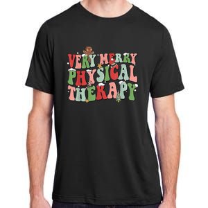 Funky Festive Physical Therapy Christmas Adult ChromaSoft Performance T-Shirt