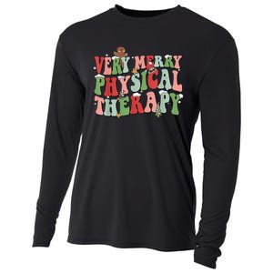 Funky Festive Physical Therapy Christmas Cooling Performance Long Sleeve Crew