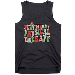 Funky Festive Physical Therapy Christmas Tank Top