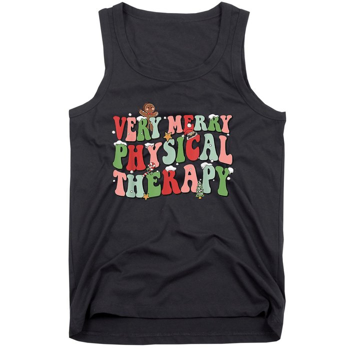 Funky Festive Physical Therapy Christmas Tank Top