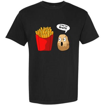 French Fries Potatoes Snack Finger Chips Garment-Dyed Heavyweight T-Shirt