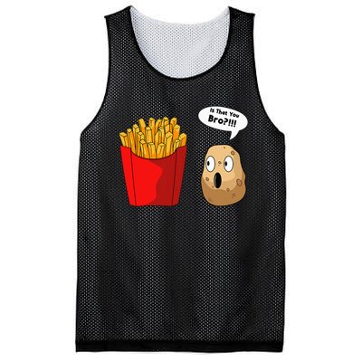 French Fries Potatoes Snack Finger Chips Mesh Reversible Basketball Jersey Tank